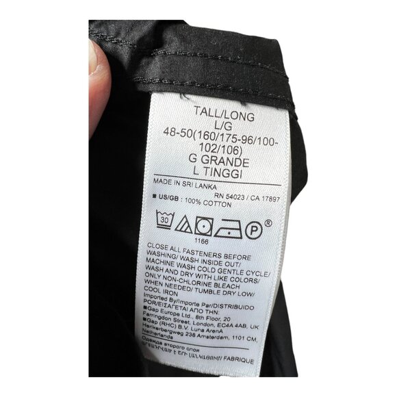Banana Republic Black Button Down Tall - Picture 8 of 8